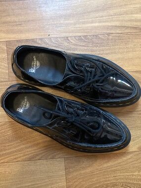 Dr. Martens Belladonna Goth Creeper Black Patent Leather Womens Shoes Size 8 US